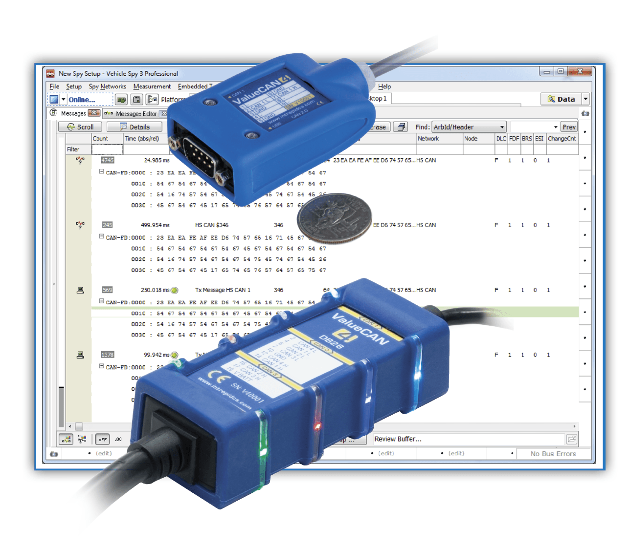 ValueCAN 4-4C (4x CAN FD) with OBD II and USB-C Interfaces