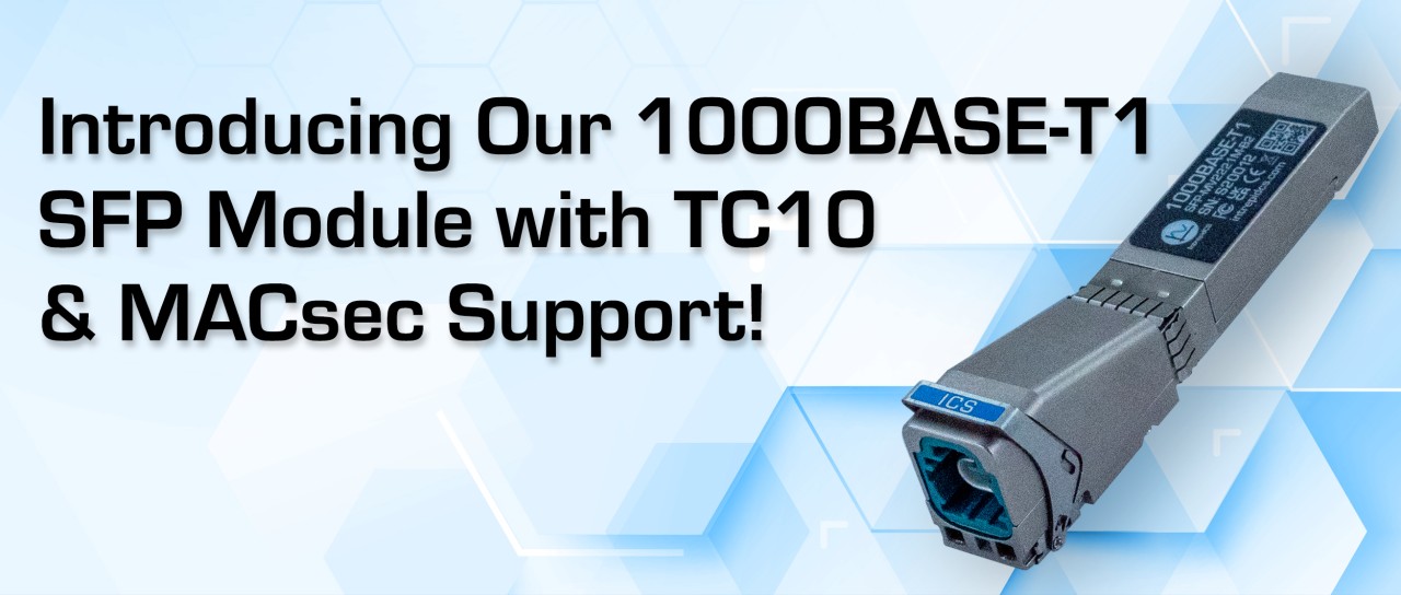 1000BASE-T1 SFP Module with TC10 & MACsec